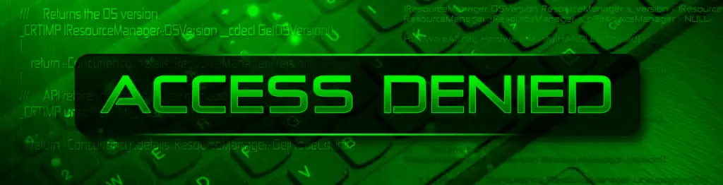 toegang geweigerd inloggen noodzakelijk